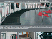 Tablet Screenshot of eingangsmatten.net